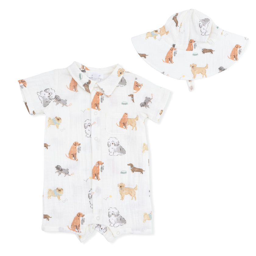 Awesome Dogs - Polo Shortie & Sun Hat