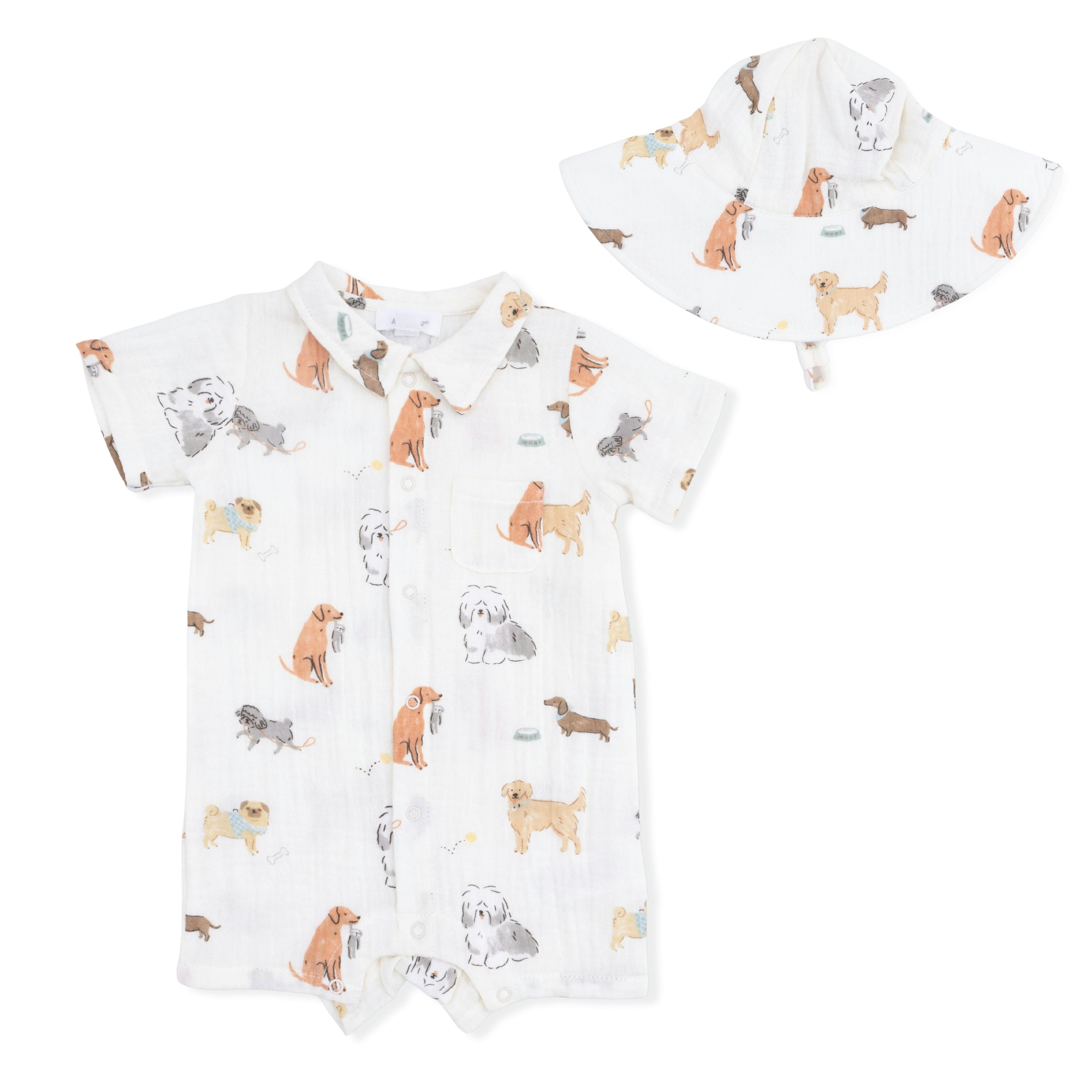 Awesome Dogs - Polo Shortie & Sun Hat