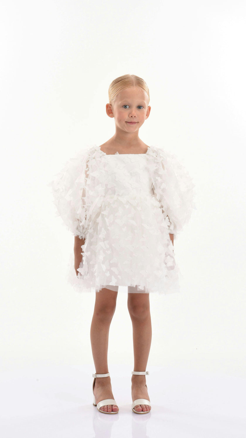 White Bell Mariposa Dress
