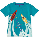 Costa Verde Kayakers Graphic Tee, Blue