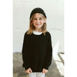 BIG KID CHUNKY KNIT SWEATER | SHADOW
