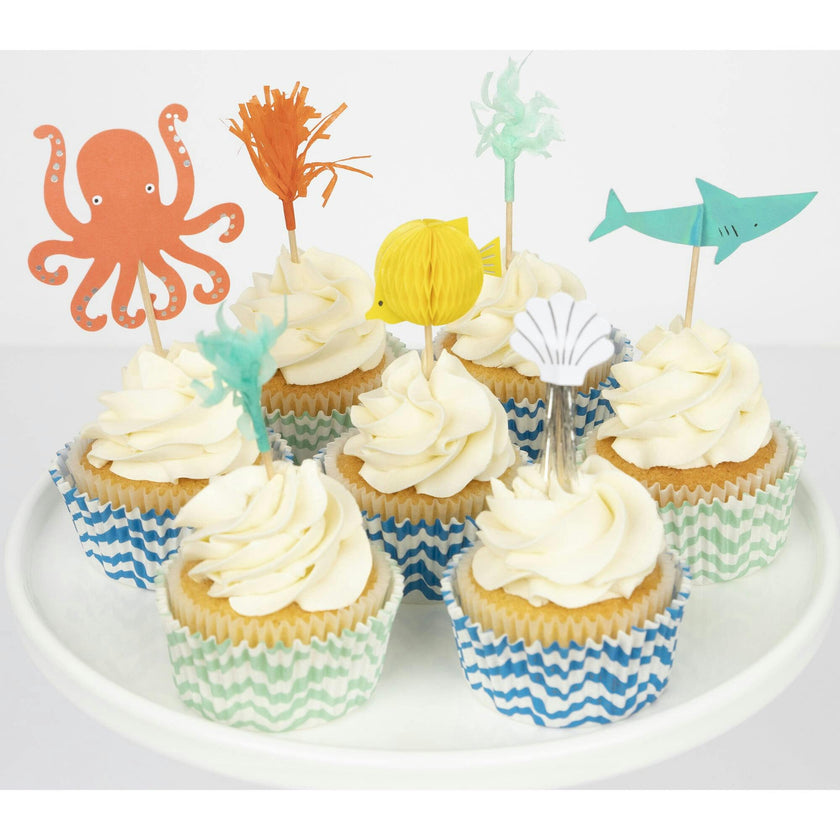 Octopus & Shark Cupcake Kit
