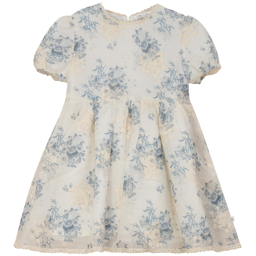 Woven Flower Embroidered Dress