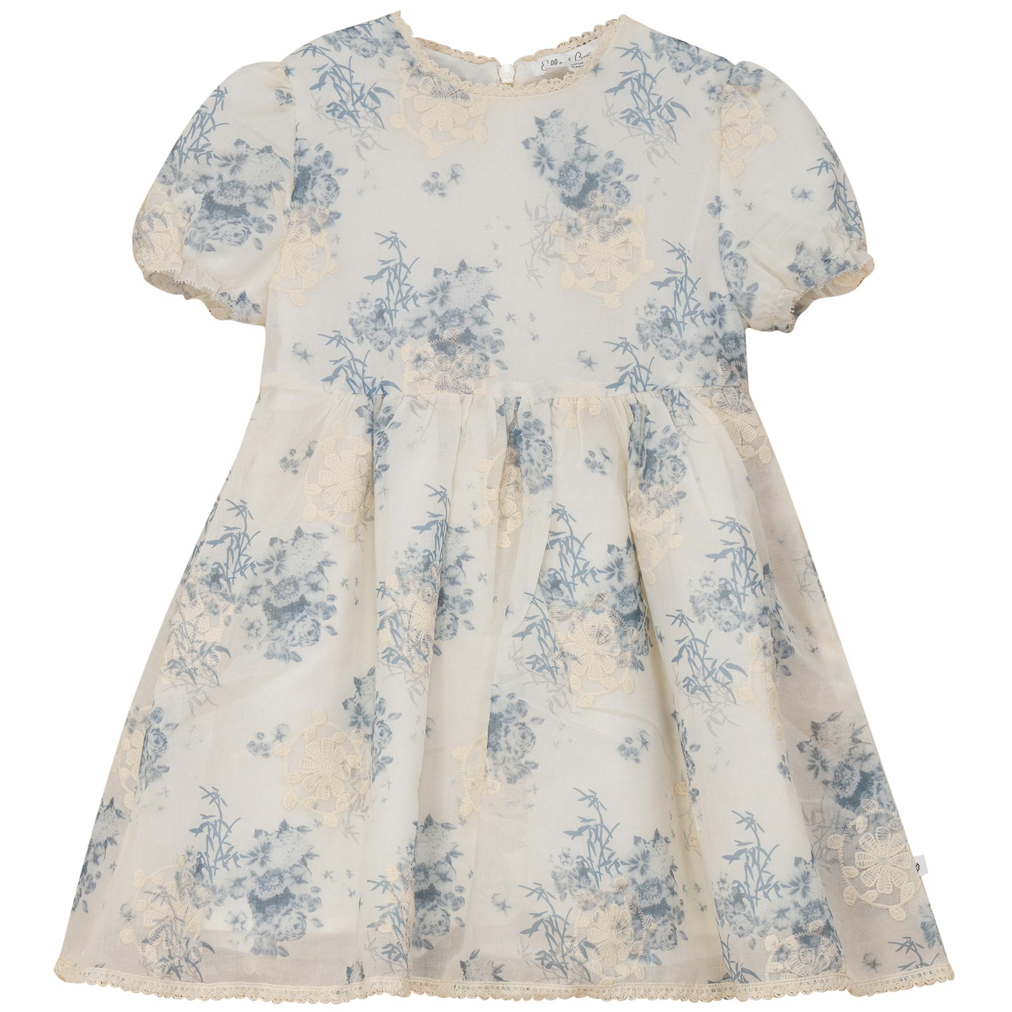 Woven Flower Embroidered Dress