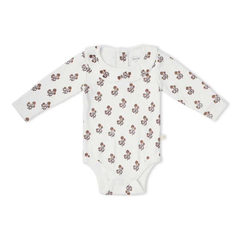 Organic Ruffle Collar Onesie & Pants Set - Loom