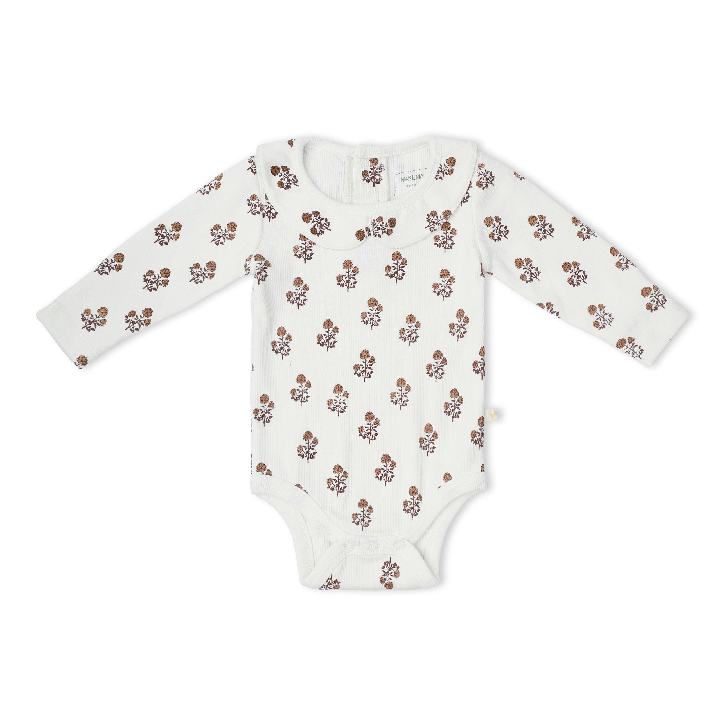 Organic Ruffle Collar Onesie & Pants Set - Loom