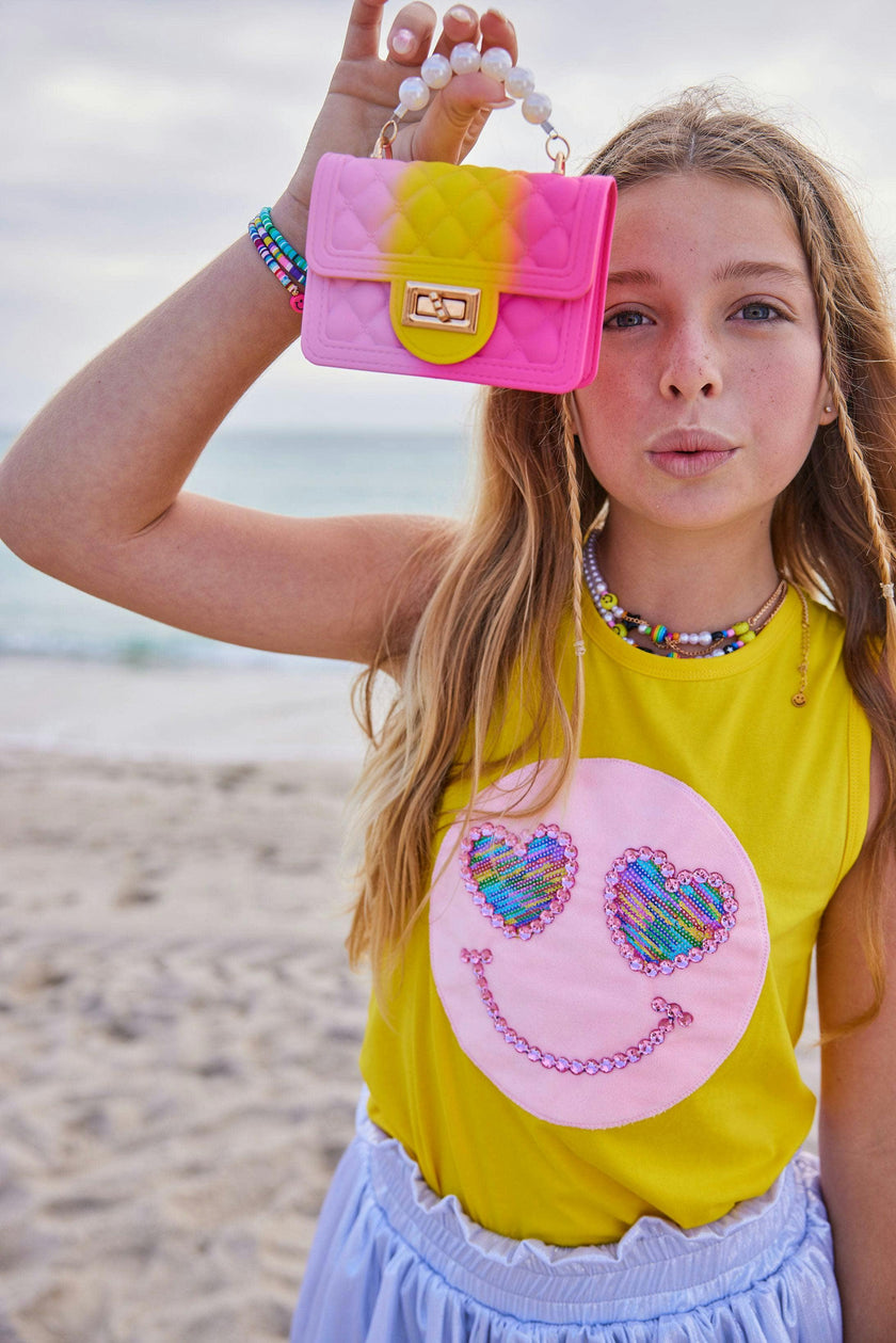 Mini Tie Dye Coco & Pearls Purse