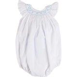 Hand Smocked Romper in Blue (3-18mths)