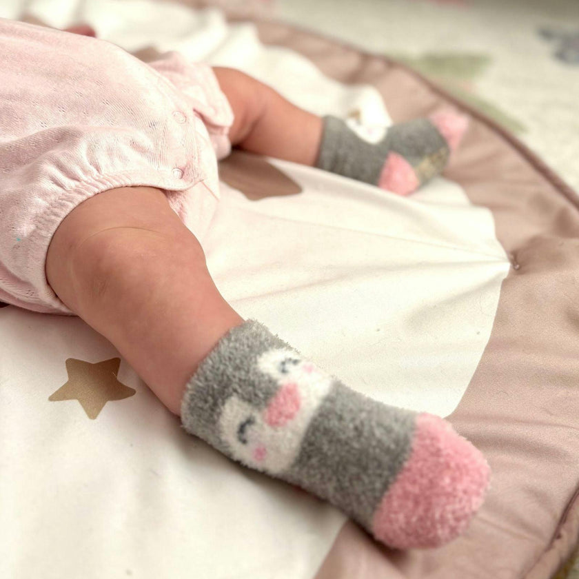 Little Grey Cozy 3pk Infant Hosiery