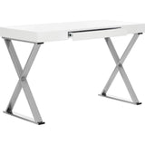 Paley Lacquer & Chrome Desk