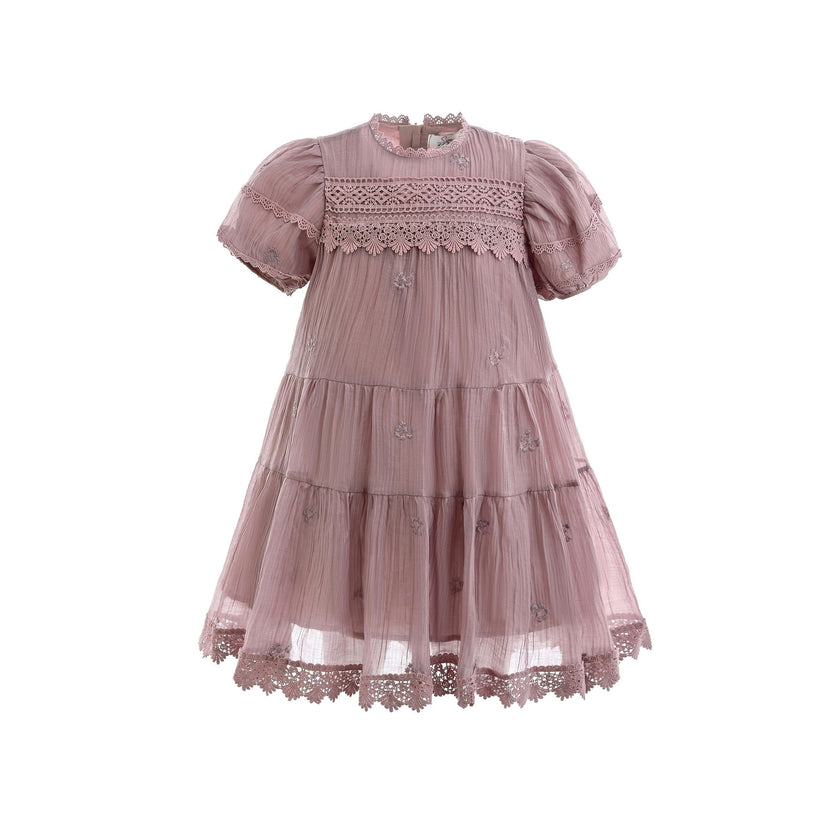 Pink Lace Lined Bailey Dress