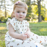 Baby Girls Stevie Dress - Dachshunds in Sweaters