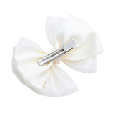 Multicolor Satin Bow Clip Set
