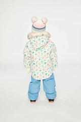 Baby Two Piece Snowsuit White With Floral Print