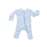 Modal Footie - Blue Floral