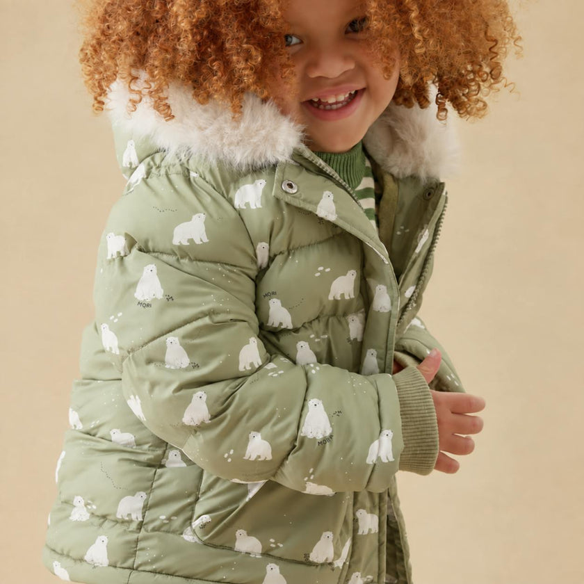Polar Bear Water Repellent Padded Winter Coat