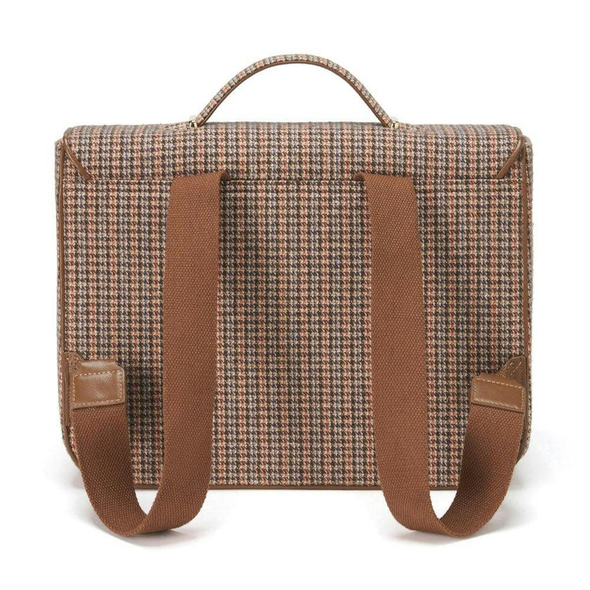 Boston Plaid Adjustable Shoulder Strap Schoolbag