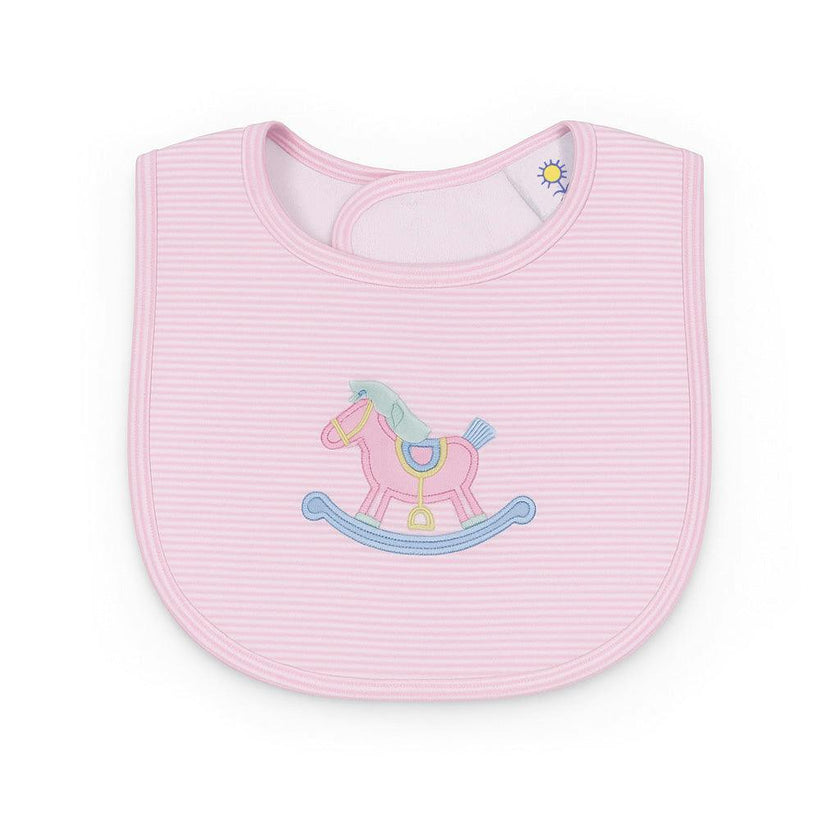 Stripe Knit Bib With Rocking