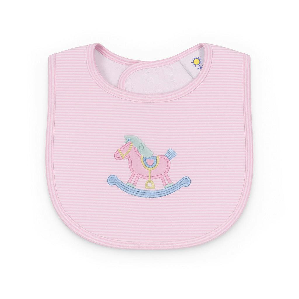 Stripe Knit Bib With Rocking