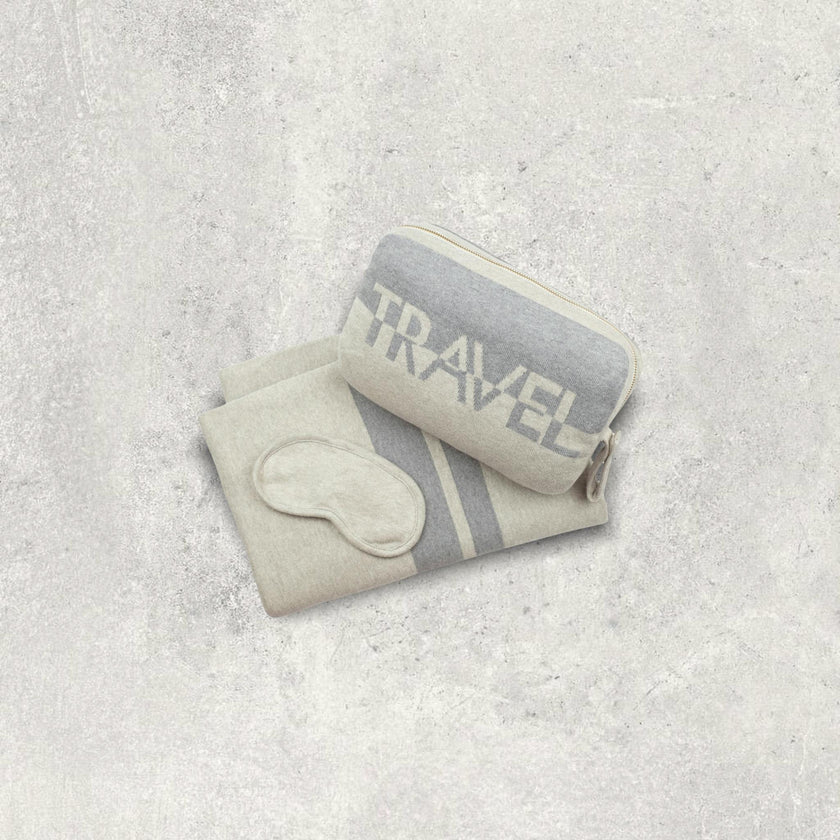 Cotton Travel Blanket Set