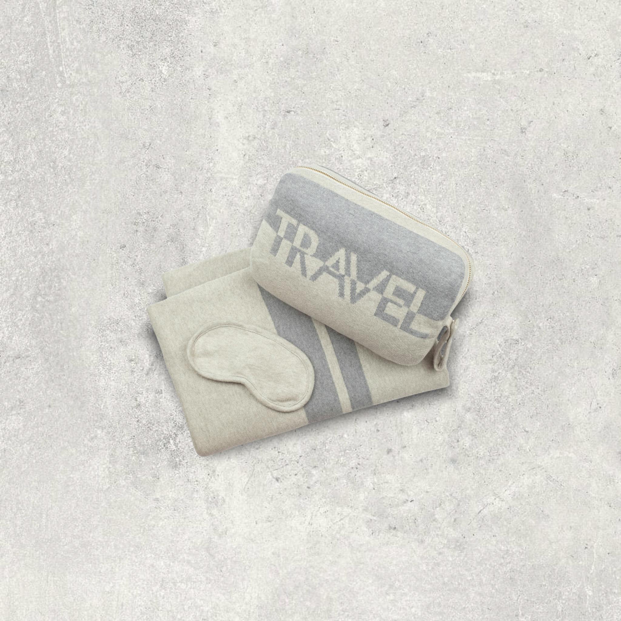 Cotton Travel Blanket Set