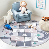 Kids Playhouse Pippy Rug, Grey