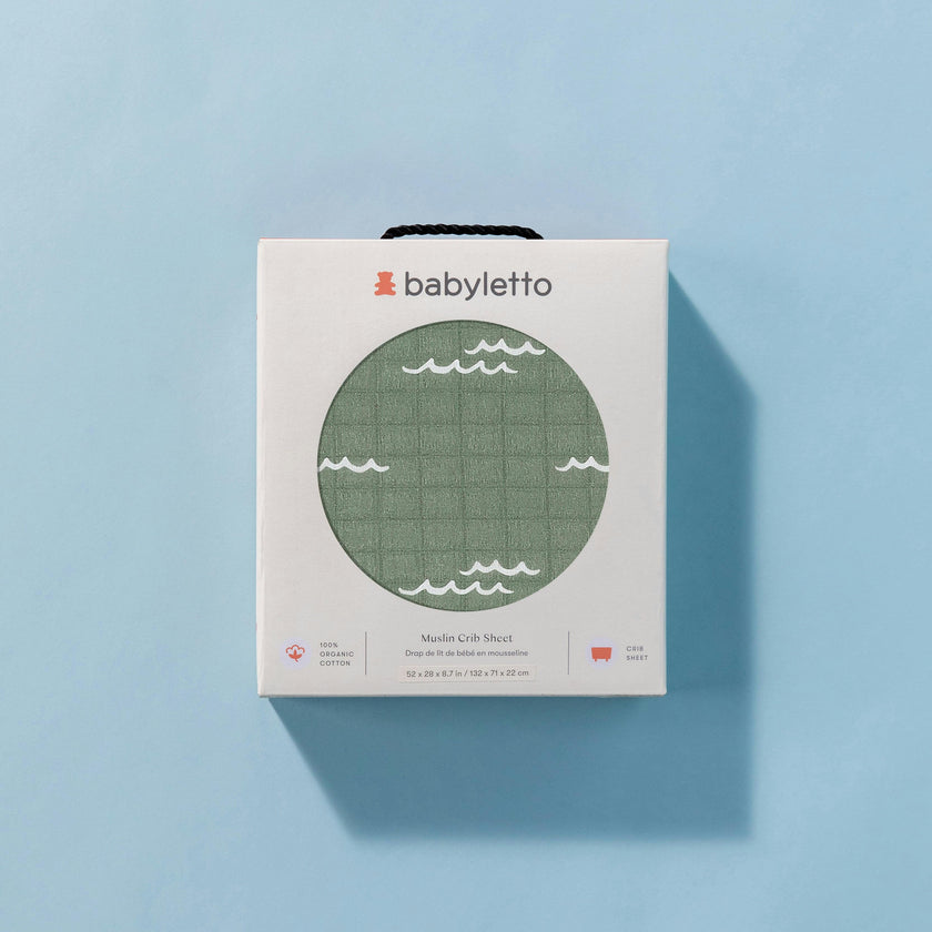 Babyletto Crib Sheet in GOTS Certified Organic Muslin Cotton