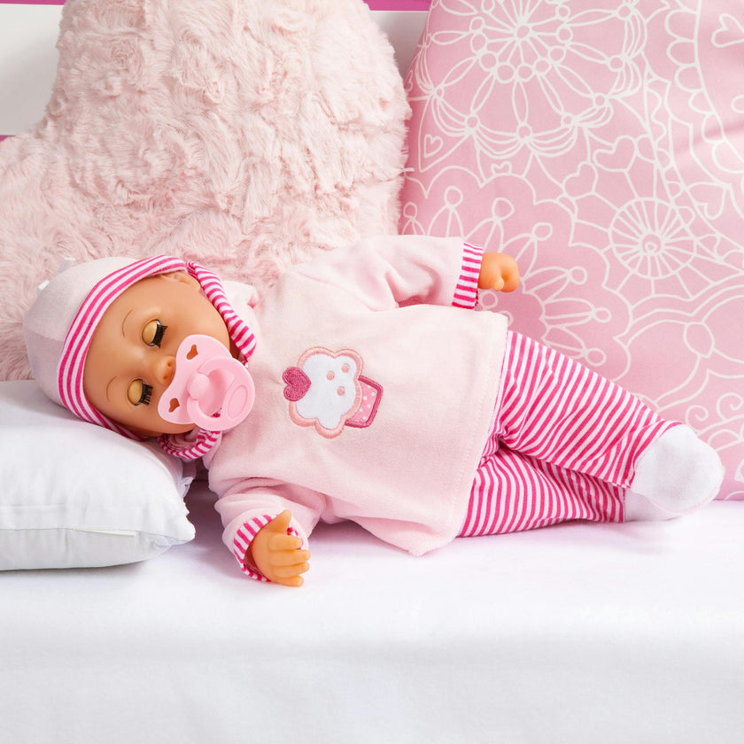 First Words Baby: 24 Sounds 15" Doll - Pink Cupcake