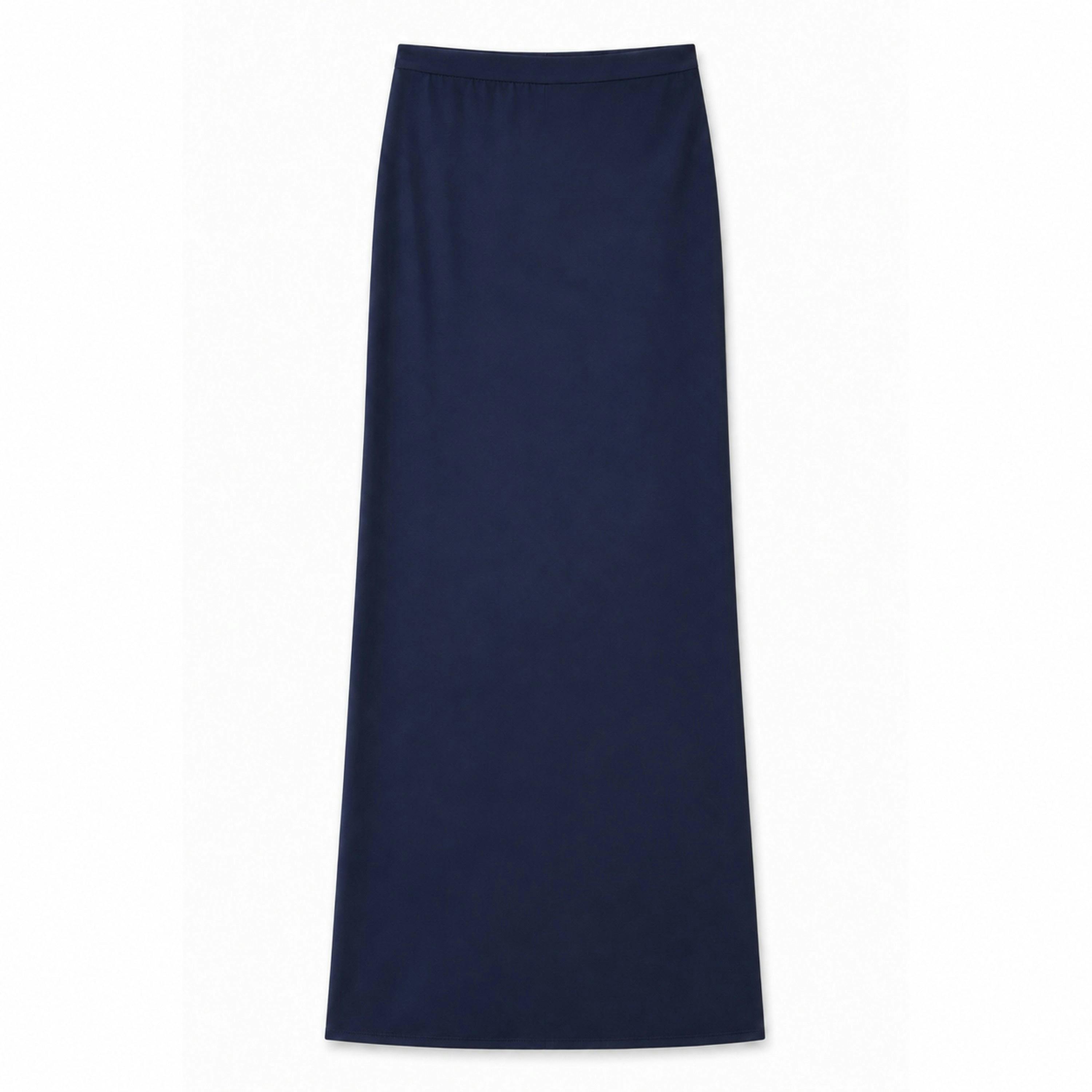 Joey Satin Maxi - Navy