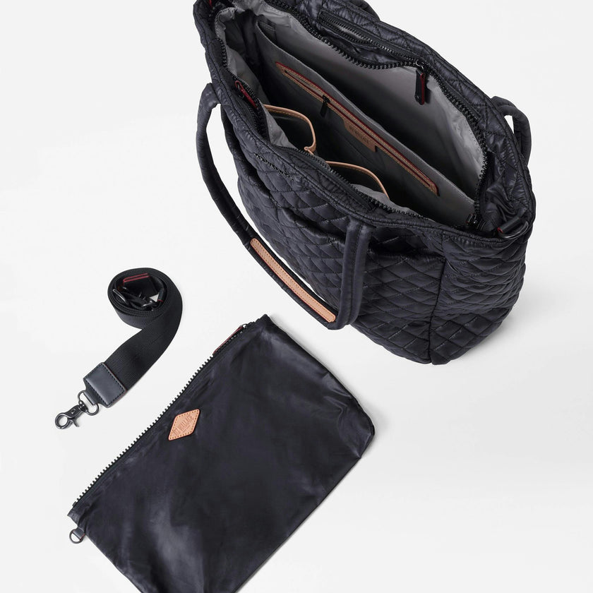 Black Large Metro Quatro Tote