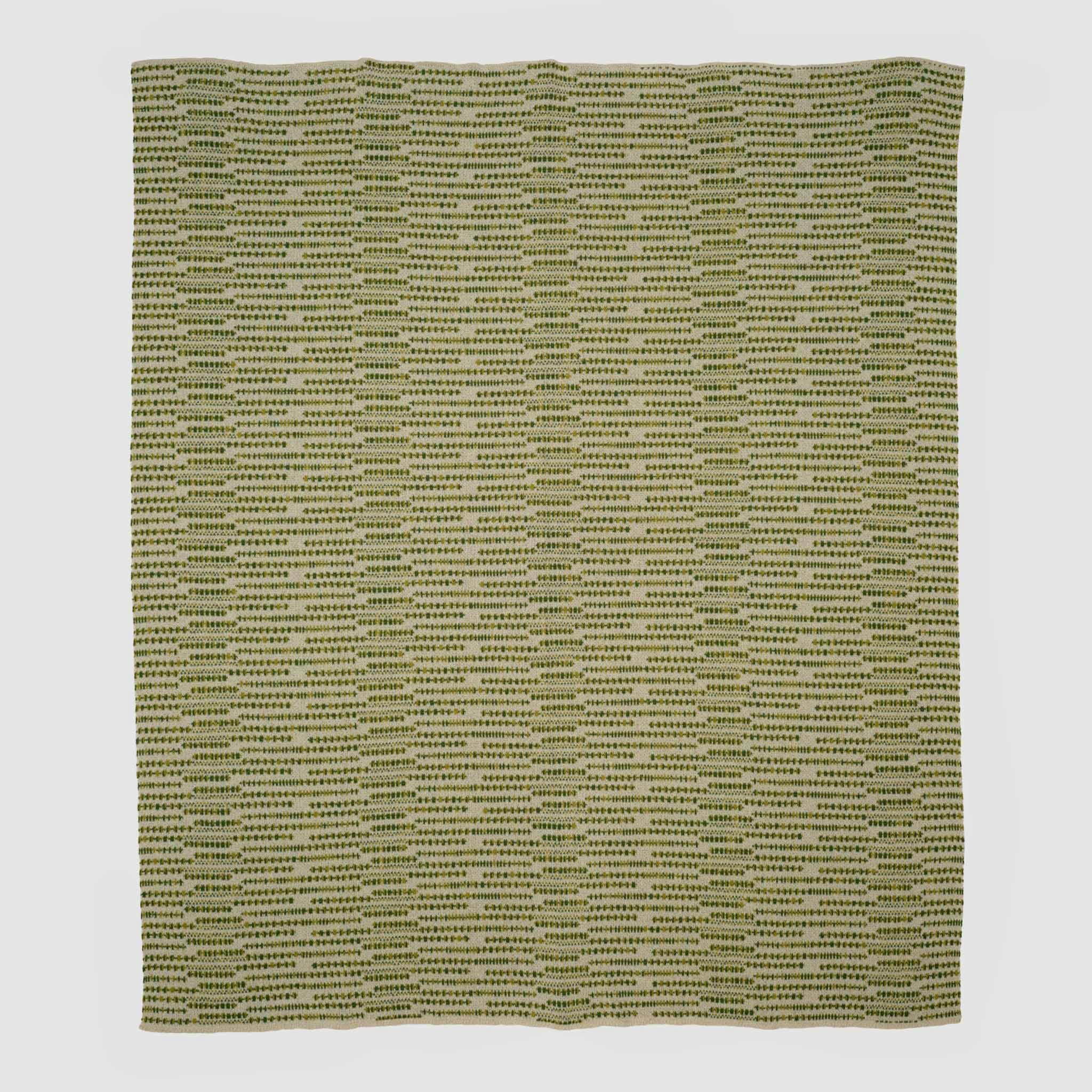 Cotton Sustainable Knit Striped Throw Blanket - Sand Stone