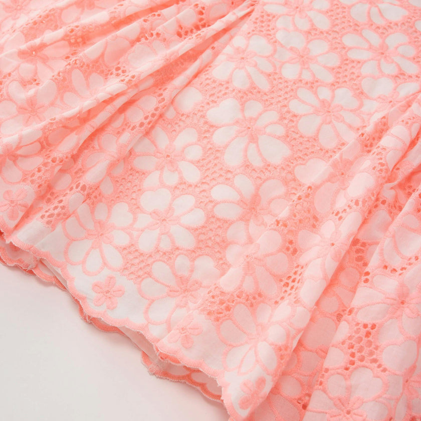 Holly Cotton Embroidered Mini Dress