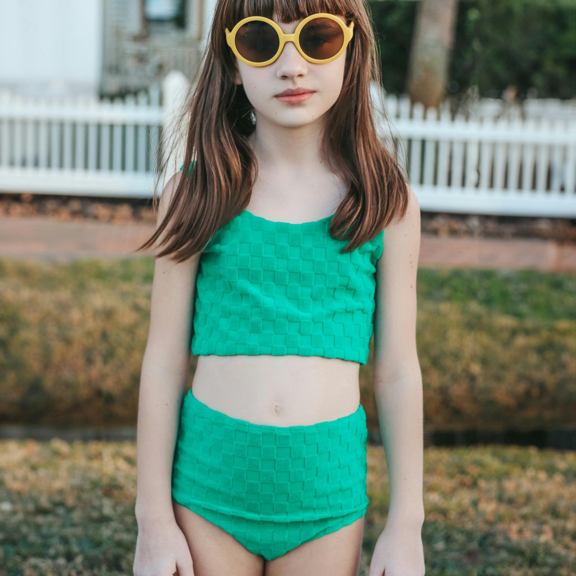 Hamptons Terry Check Two Piece Tank