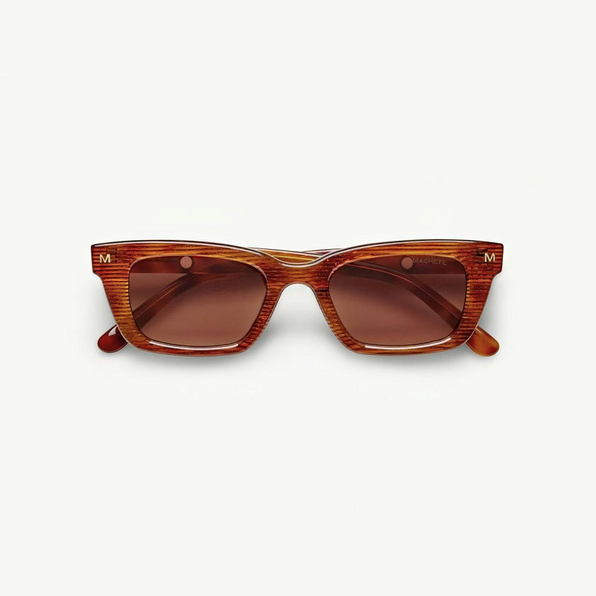 Ruby Sunglasses in Dark Tortoise Stripe