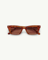Ruby Sunglasses in Dark Tortoise Stripe