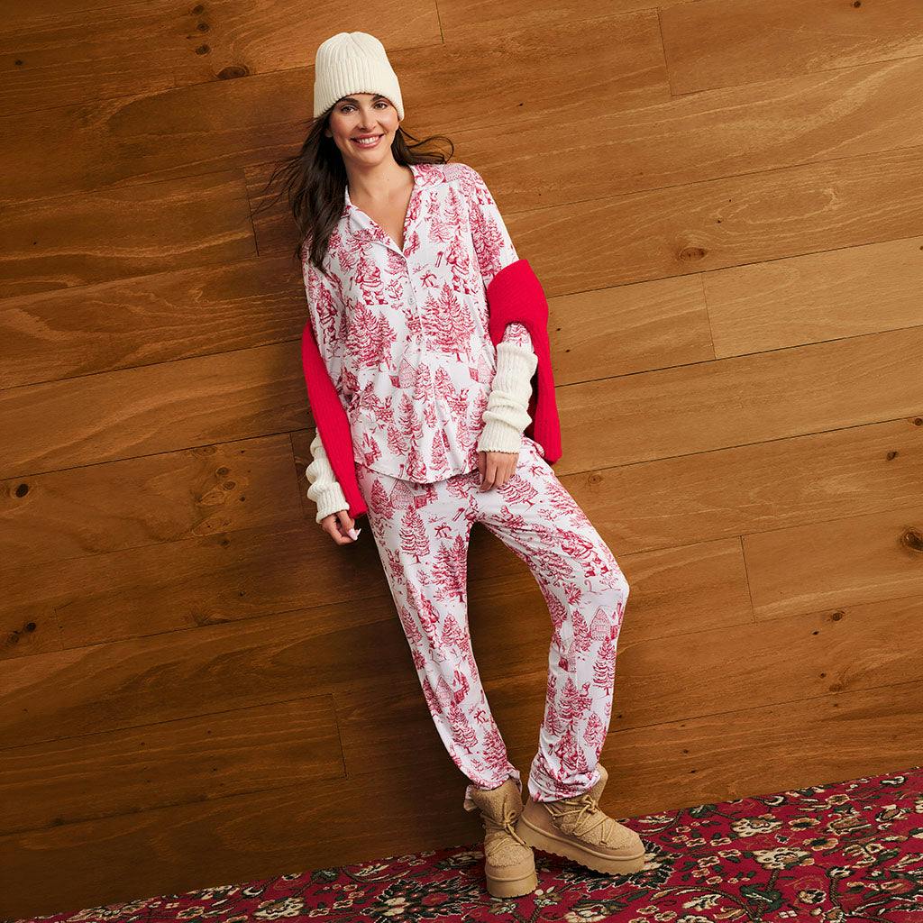Father Christmas Women's Luxe Pajama Pant Set