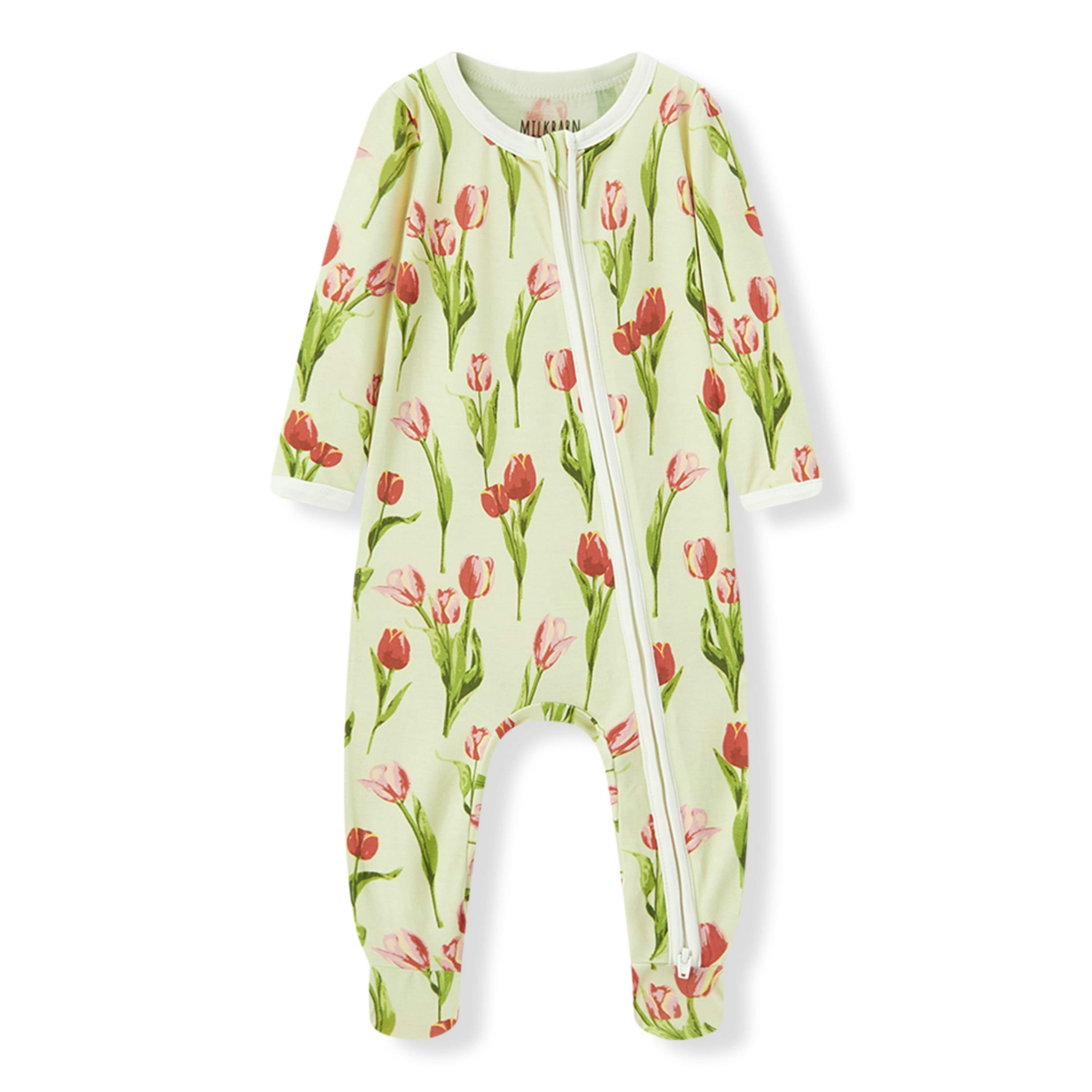 Tulip Luxe Stretch Zipper Footed Romper