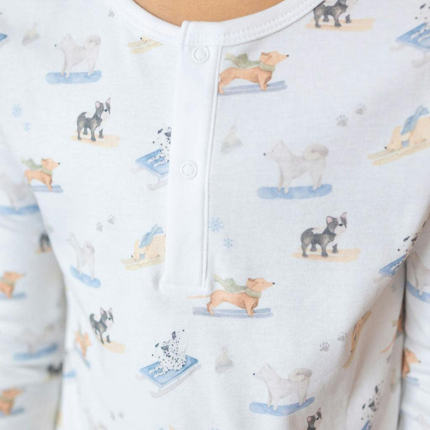 Ski Pups Boy Pima Long Pajama Set