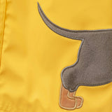 Boys Dog Applique Raincoat | Yellow