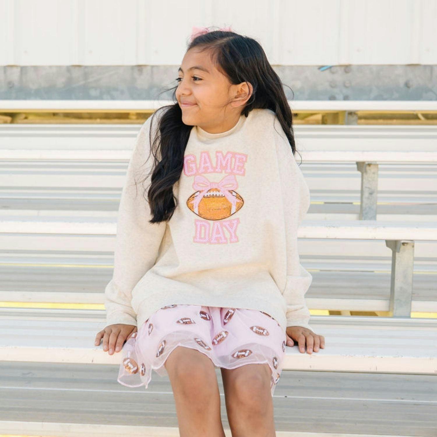 Game Day Sequin Patch Sweatshirt