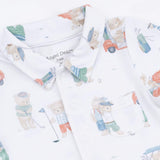 Golfing Teddy Bears - Polo Shortie with  Bucket hat