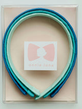 Set of three headbands - capri blue, turquoise and mineral ice