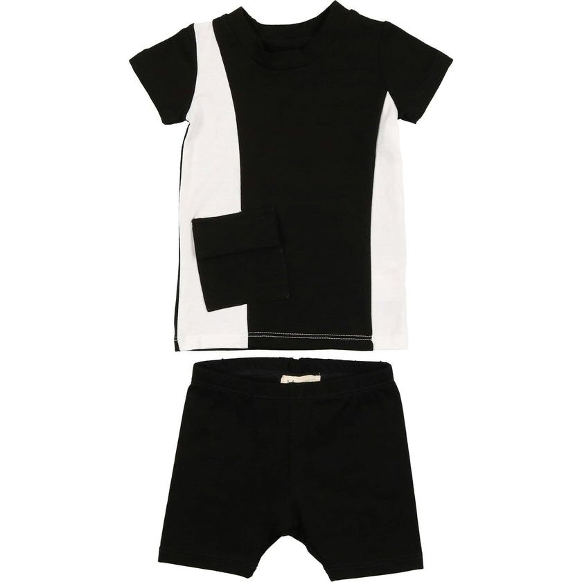 Colorblock Pocket Short Sleeves Tee