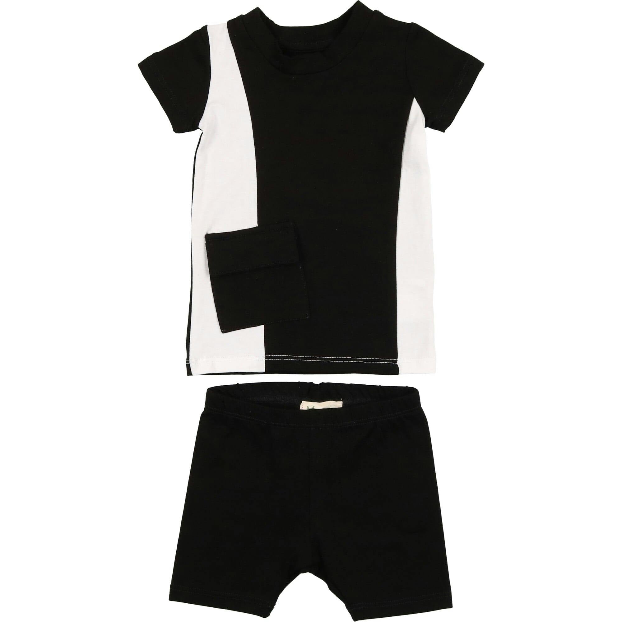 Colorblock Pocket Short Sleeves Tee