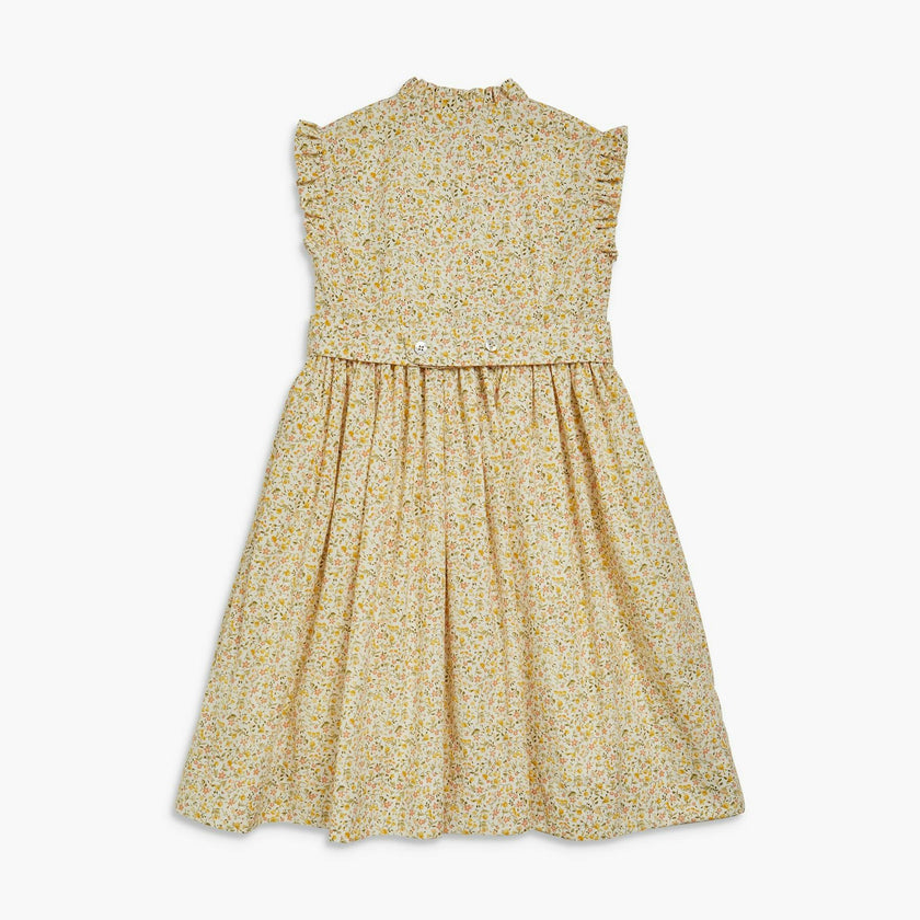 Hydrangea Dress Yellow Green Floral