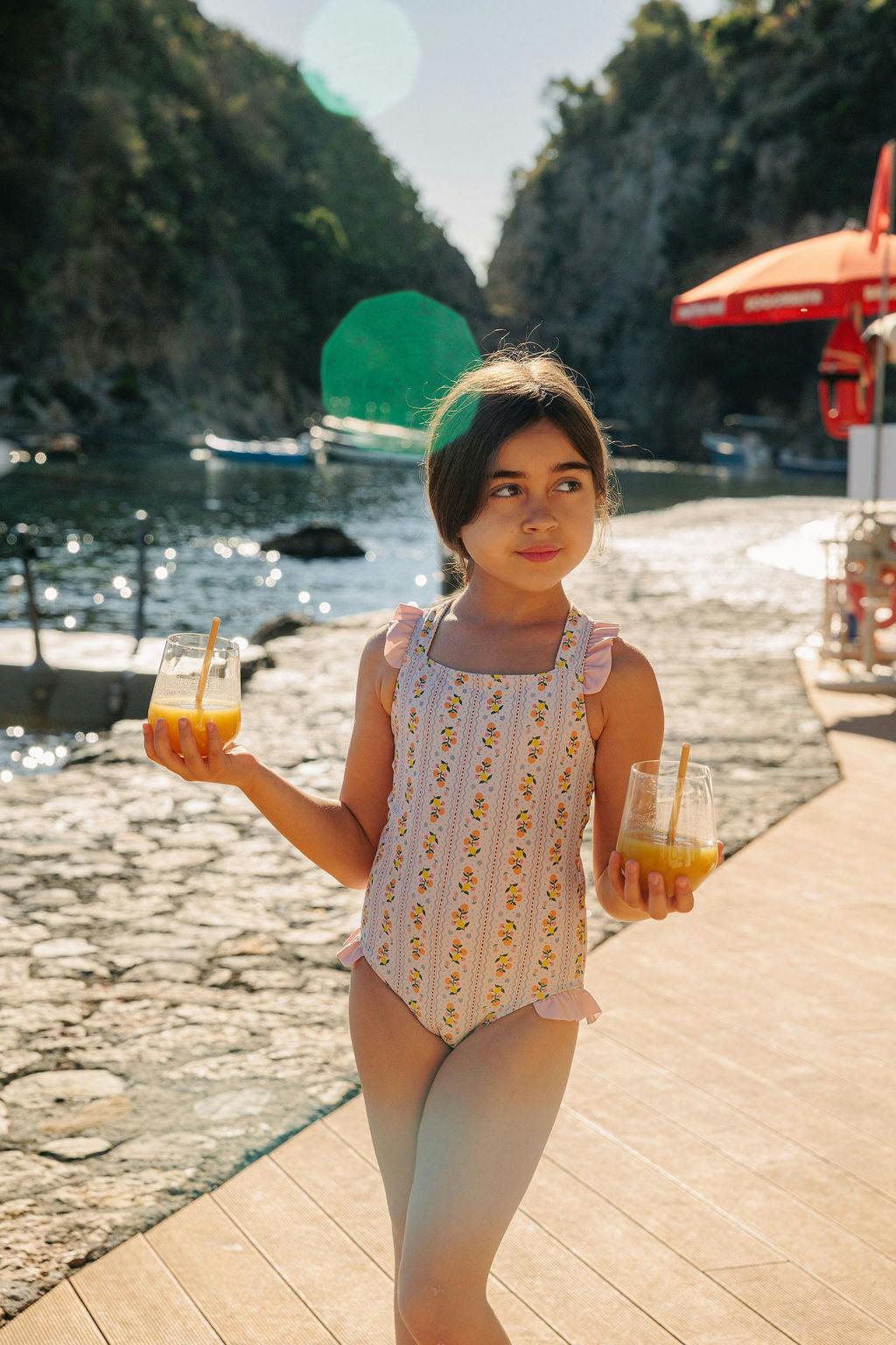 girls sienna ruffle one piece swimsuit