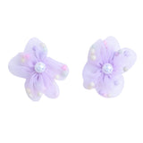 Beaded Flower Hair Tie Set