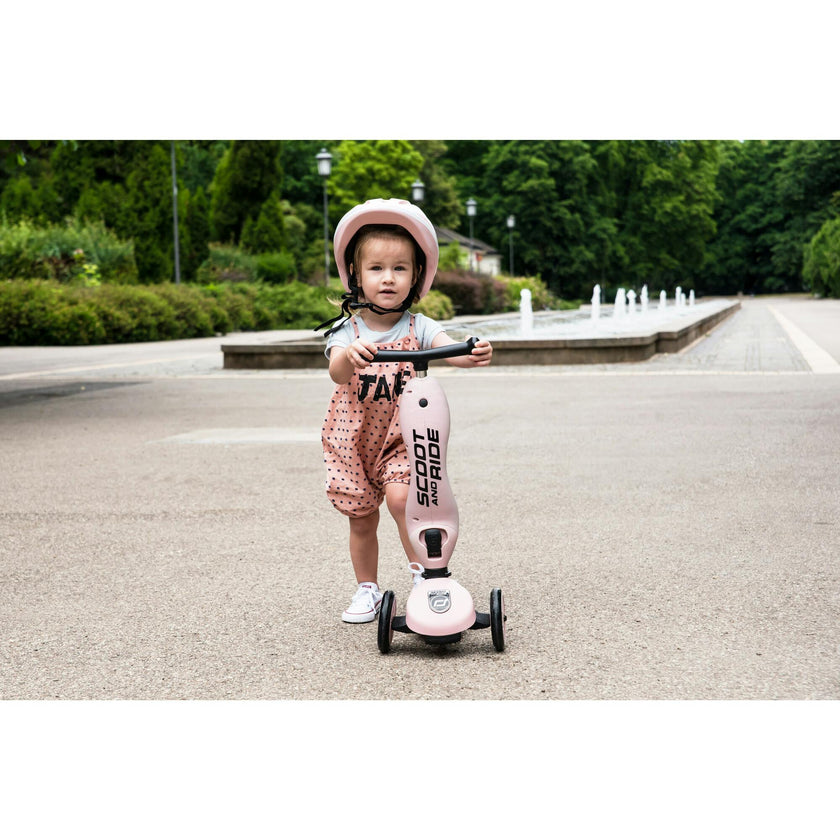HighwayKick 1 Scooter and Ride On Toy Rose