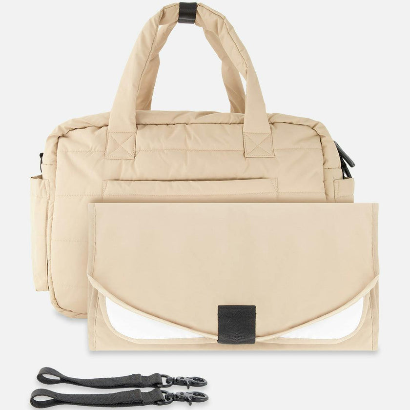 Diaper Bag With Changing Mat Beige