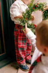 Baby Boys Oliver Pants in Christmas Cheer Plaid